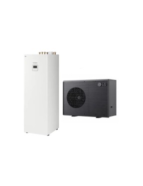 Термопомпа LG 7 kW - Въздух-вода - Моноблок - R290 - Монофазна - Високотемпературна - С вграден бойлер 200 L Термопомпа LG 7 kW - Въздух-вода - Моноблок - R290 - Монофазна - Високотемпературна - С вграден бойлер 200 L