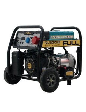 Бензинов генератор за ток 9 kW (12 kVA) FGL 12000LE3 с  AVR електрически стартер - Трифазен
