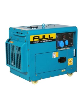 Дизелов генератор за ток 6.30 kW (8.50 kVA) FDL 9000SC с AVR и електрически стартер - (Обезшумен) - Монофазен